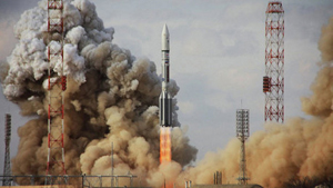 Lanzamiento del MexSat-1 desde Baikonur