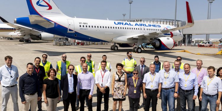 Primer A320 neo de Ural Airlines