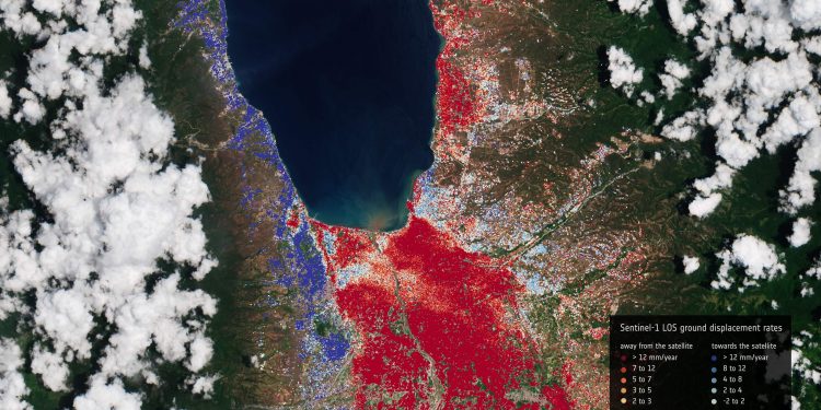 Imagen vía satélite de Palau