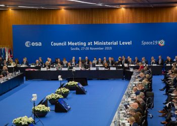 Mesa presidencial de la Conferencia Ministerial de la ESA