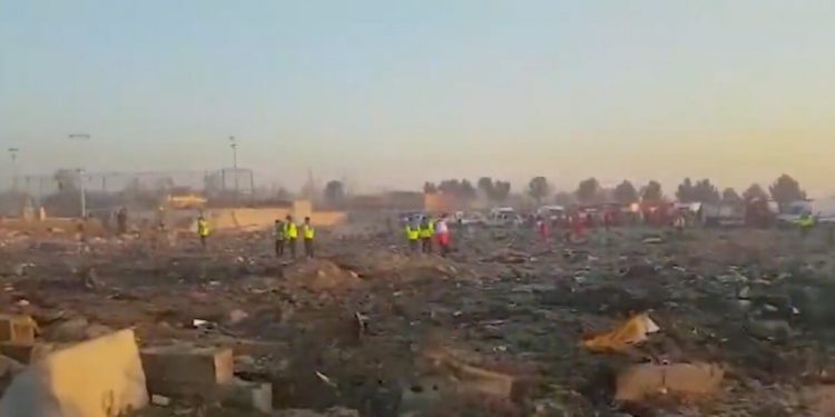 Accidente de un avión en Ucrania