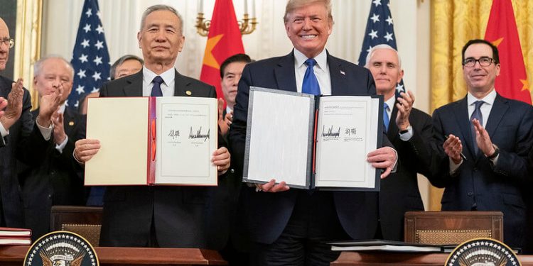 Donald Trump y Liu He