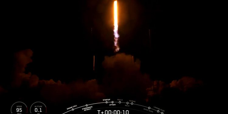 Lanzamiento del Starlink de SpaceX