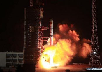 China lanzó cuatro satélites