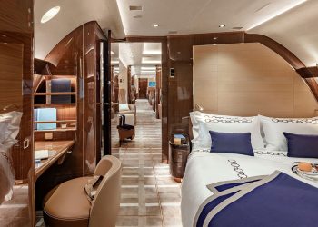 Interior del ACJ320neo de Acropolis Aviation
