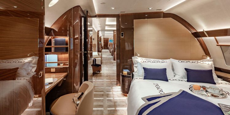 Interior del ACJ320neo de Acropolis Aviation