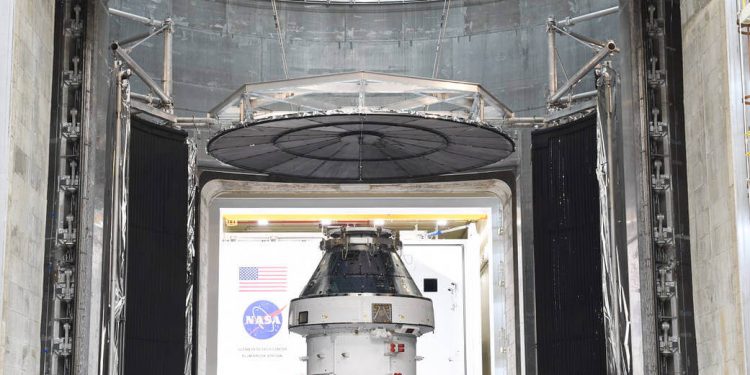 La nave espacial Orion para la misión Artemisa I