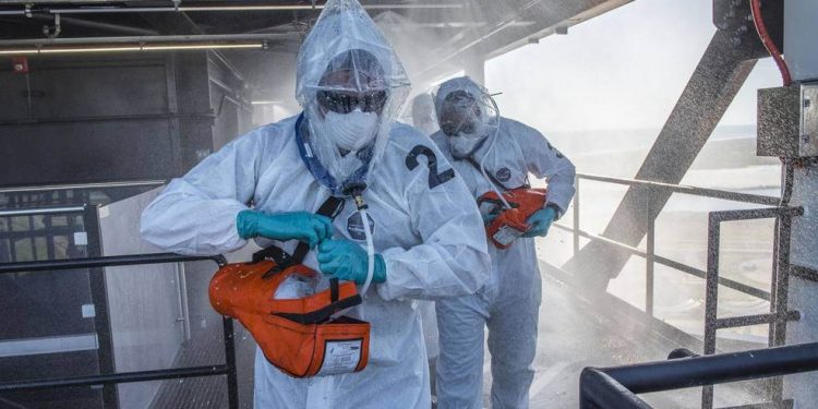 Simulacro de emergencia de la Nasa y SpaceX