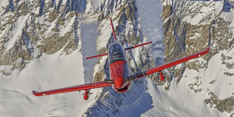 Un PC-21 del Ejército del Aire