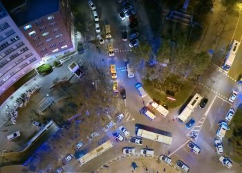 Vista aérea de Madrid hecha desde un dron
