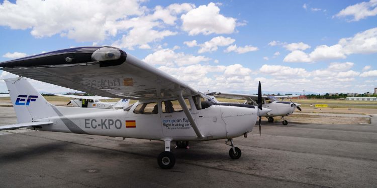 Un Cessna 172 de European Flyers