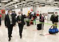 Ábalos supervisa en Barajas las medidas de prevención y control del Covid-19