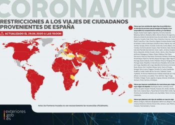 Mapa de la apertura de fronteras.