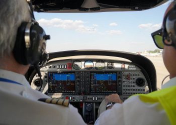 Instructores en vuelo