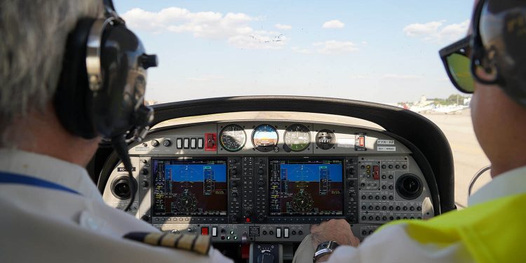 Instructores en vuelo