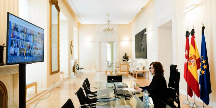 La presidenta de la Comunidad de Madrid, Isabel Diaz Ayuso
