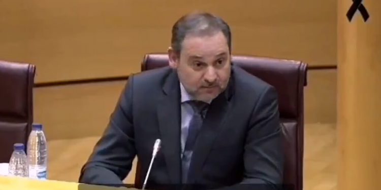 El ministro José Luis Ábalos en su comparecencia en el Congreso