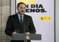 José Luis Ábalos, durante una rueda de prensa.