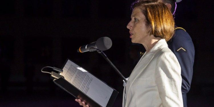 Florence Parly, ministra de Defensa de Francia.