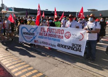 Manifestación de Airbus