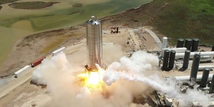 SpaceX realiza la prueba de fuego estático de la Starship SN5