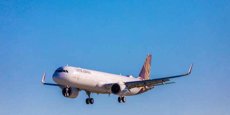 Un A321neo de Vistara