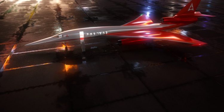El avión AS2 de Aerion, preparado para las pruebas de alta velocidad