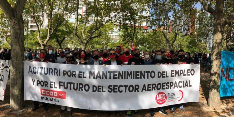 Los sindicatos aseguran un “seguimiento masivo” de la huelga del sector aeroespacial