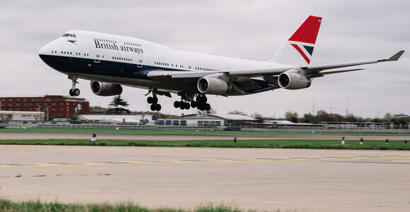 British Airways BA Boeing 747-400 aeropuerto aviones Conjunto de Juego-Nuevo 