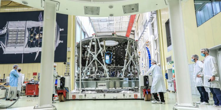 Estructura del módulo de servicio europeo para el aterrizaje en la Luna