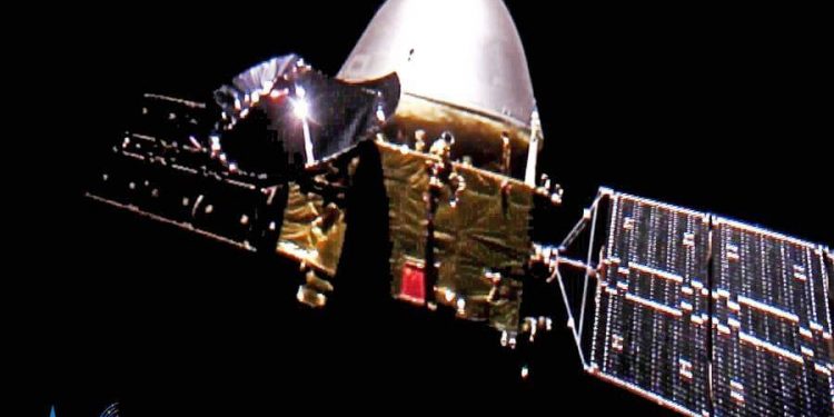 La sonda marciana china Tianwen-1 envía “selfies” desde un punto a 24 millones de kilómetros de la Tierra