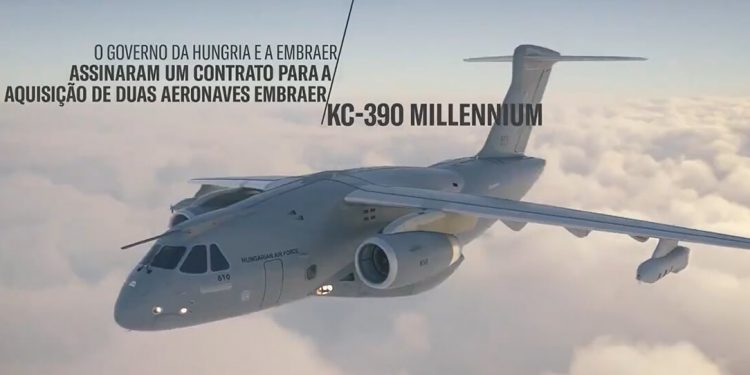 Hungría encarga a Embraer dos aviones de transporte Millennium KC-390 de misiones múltiples