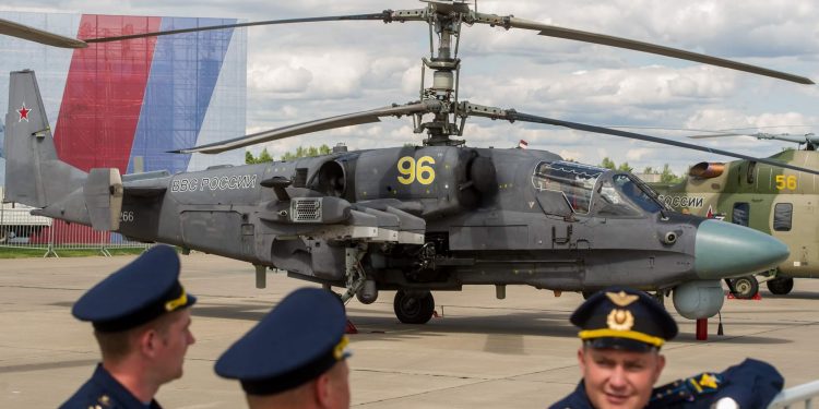 El helicóptero Ka-52 ruso