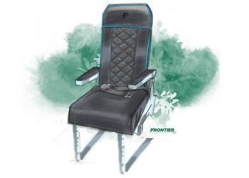 Frontier Airlines presenta un nuevo diseño de asiento un 30% más ligero