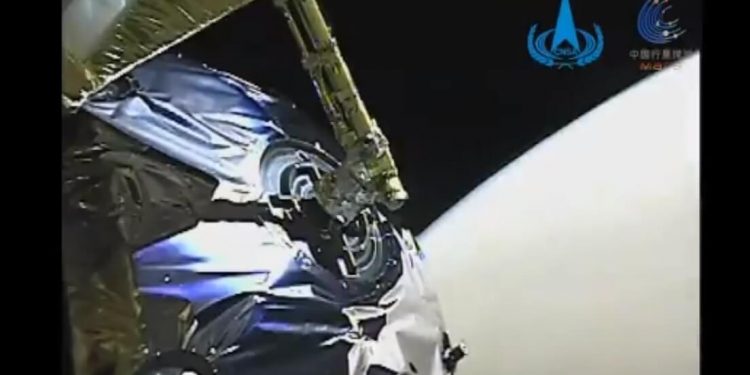 China divulga imágenes de la entrada en la órbita marciana de la sonda Tianwen-1