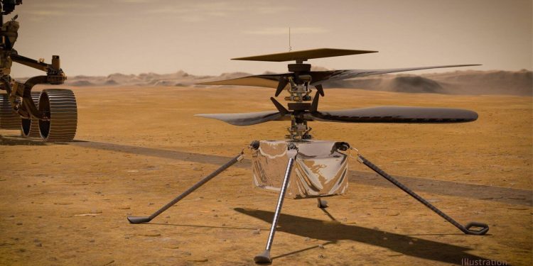 El helicóptero Ingenuity desde Marte