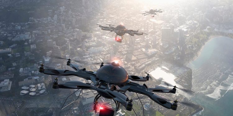 Las operaciones de drones coordinadas por ENAIRE ascendieron a 1.646 en 2020.