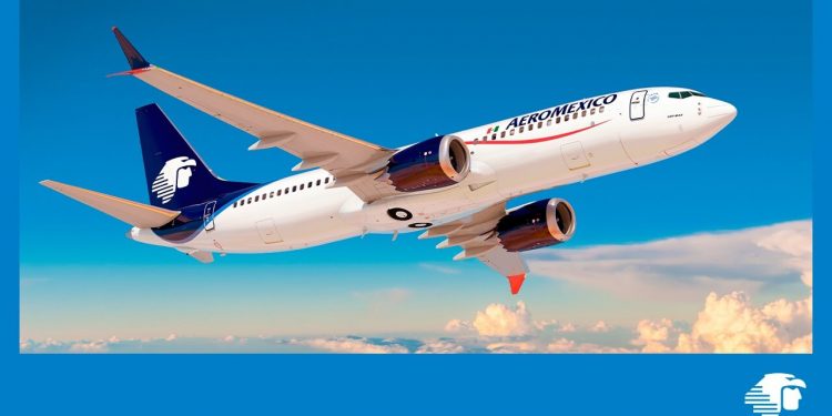 Un B737 de Areomexico