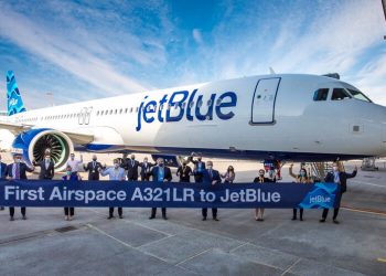 JetBlue recibe su primer A321LR con la cabina Airspace