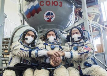 La tripulación de la MS-18, lista para su vuelo a la ISS