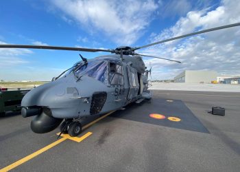 Primer ensayo en vuelo del Ejército del Aire en helicópteros NH90