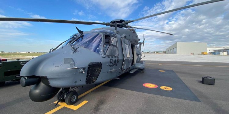 Primer ensayo en vuelo del Ejército del Aire en helicópteros NH90