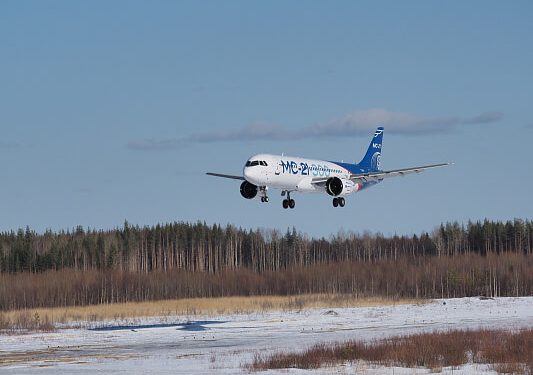 Pruebas del MC21 en hielo