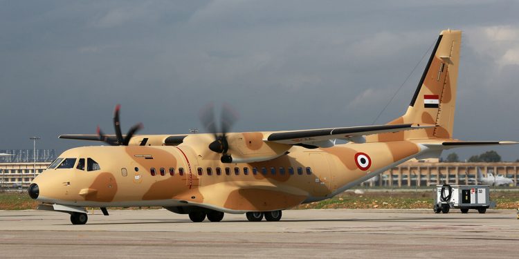 Un C295 de la Fuerza Aérea de Egipto