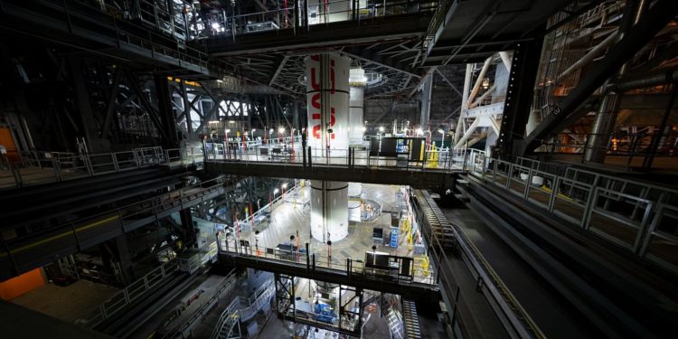 El cohete SLS se está integrando en Florida