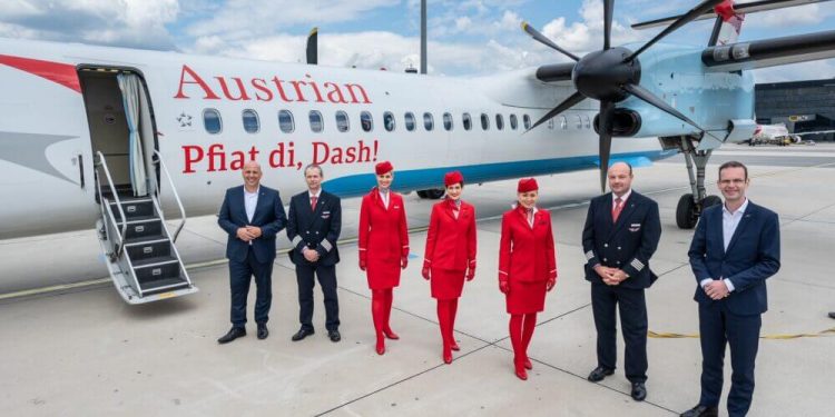 Austrian Airlines despide a su último avión Dash