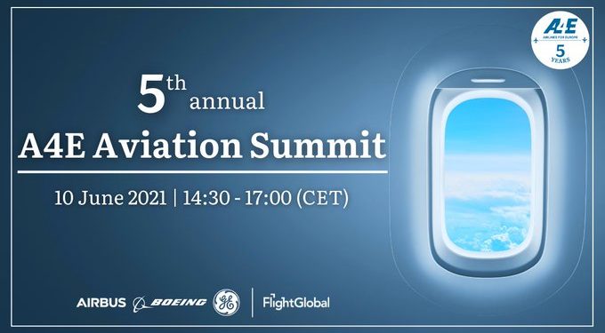 A4E celebrará el jueves la V Cumbre anual de Aviación en formato virtual