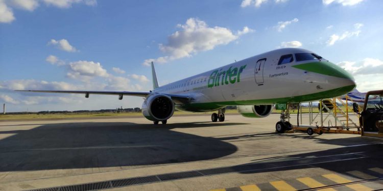 El E195-E2 Fuerteventura de Binter