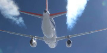 El combustible sostenible puede reducir las estelas de condensación de los aviones