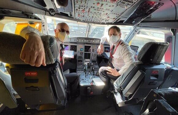 Entrenamiento de pilotos de Iberia